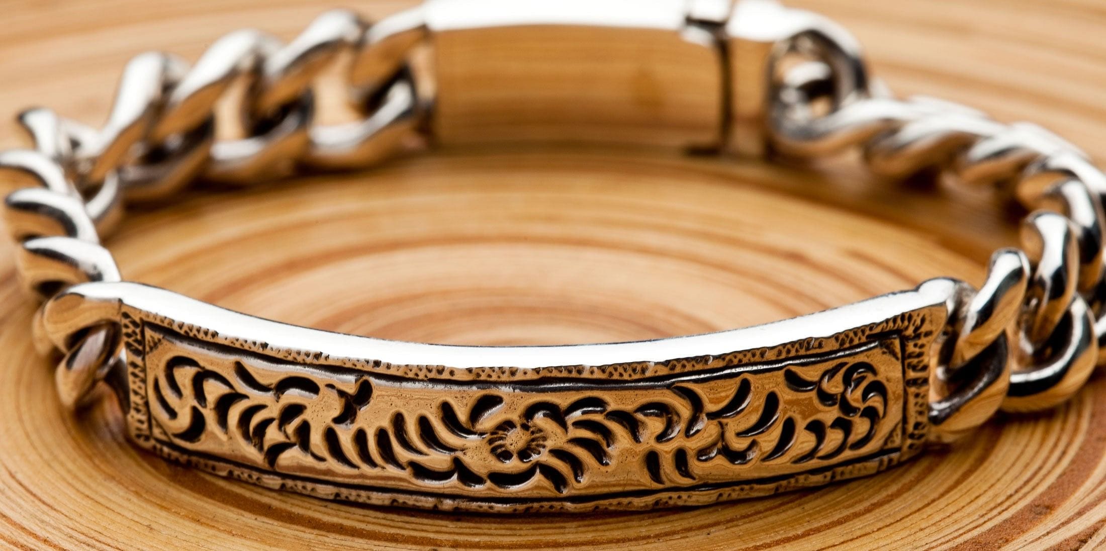 Silver Jewellery – Sterling Silver bracelet For Men | Narayan Das Saraff &  Sons Jewellers